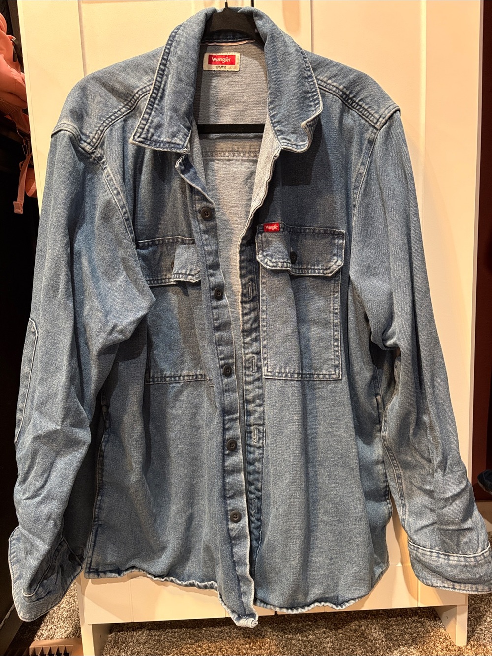 Wrangler Light Blue Denim Shirt Jacket